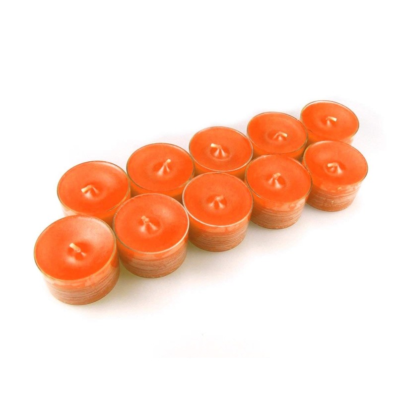 10 Original Danish 8 Hours Tea Lights Unscented in Acrylic