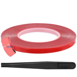 MMOBIEL 3 mm Double Sided Acrylic Strong Adhesive Tape 80 ft long Weatherproof Removable