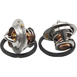SPJIUQI 2PCS 82°C 180°F Thermostat 1E401-73010 15321-73010 15321-73014 for Kubota V1505 V1702 V1902 V1305 V2203 D1005 D1105 D902 D1402 D1302-DI D1403 Engine RTV900XTS L2050DT BX2200D