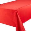 Casual Dining 70 x 90-inch Faux Silk Oblong Tablecloth, Red