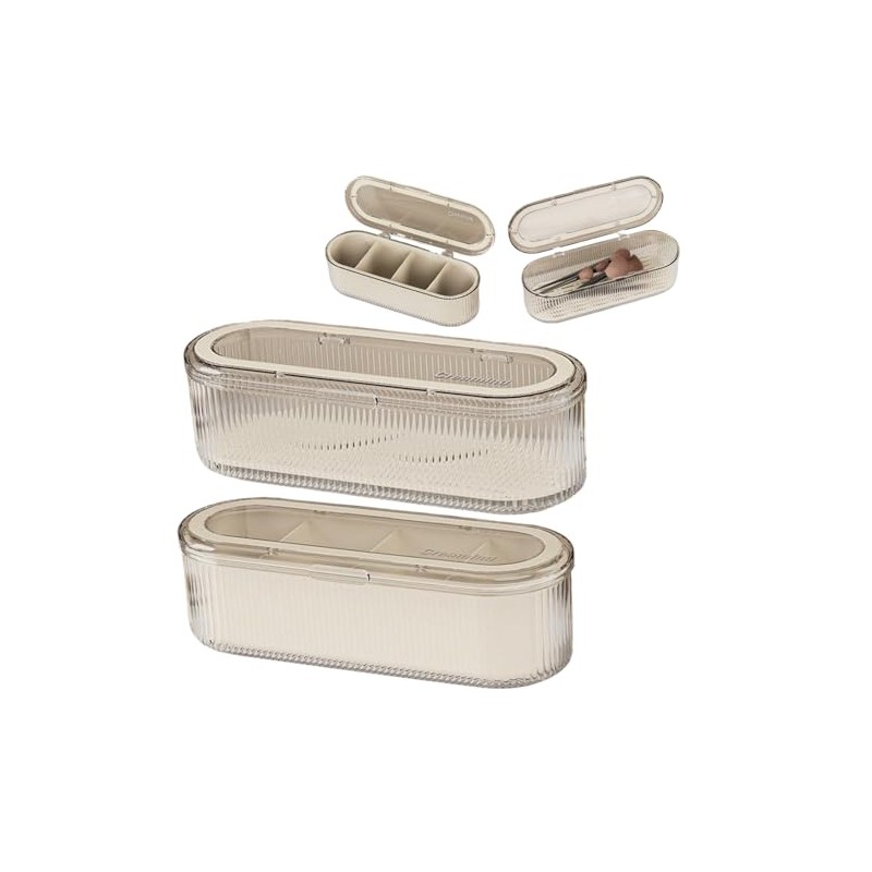 Soporte para Esponja de Maquillaje, 2 uds., con 4 Compartimentos