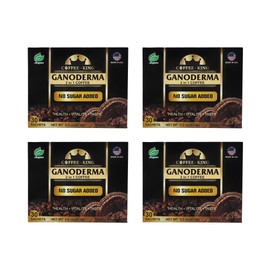 Ganoderma Reishi Coffee Mix Instant 2-in-1 Mushroom Coffee | NO SUGAR ADDED | 30 sachets (Pack of 4)