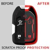 XIYANG TRADE for GMC Key Fob Cover with Keychain，Key Case