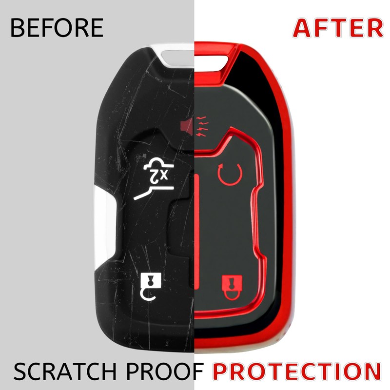 XIYANG TRADE for GMC Key Fob Cover with Keychain，Key Case