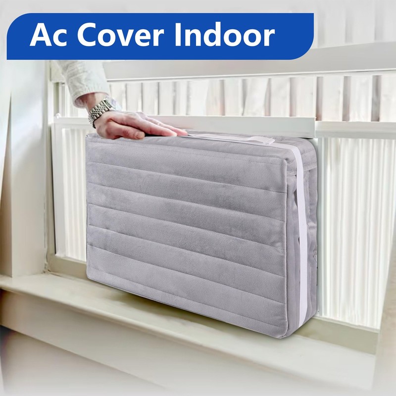 Insulated AC Cover for Window Units - Indoor Use(grey, 21