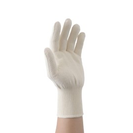 Nite Grip 2 Pairs Work Gloves - Cotton String Gloves for Safety Work - Glove Liner Hand Saver Heat Protection for BBQ (Large, Reuseable)
