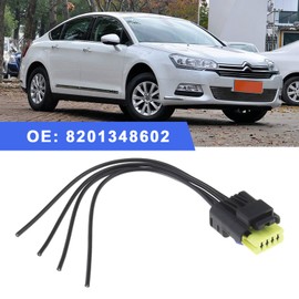 ECSiNG Car Fuel Pump Cable Wire Harness Plug 4 Pin 8201348602 15cm Fuel Pump Tank Sensor Connector Automotive Replacement Parts