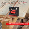 Steel Dowel Plate, 8 Holes Dowel Maker, Wood Dowel Rod