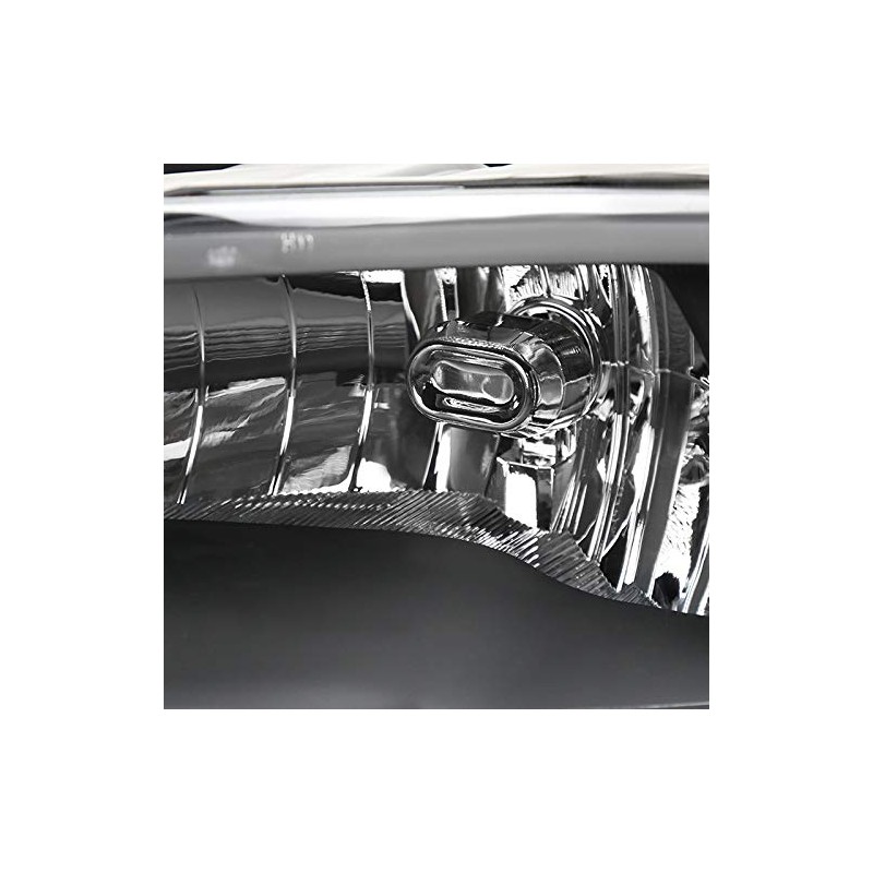 Spec-D Tuning Euro Black Clear Headlights Compatible with Dodge Ram