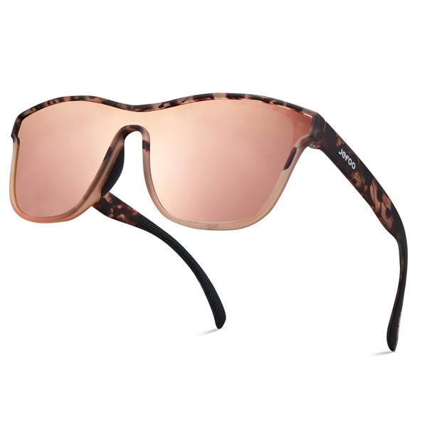 Jefoo Running Sunglasses for Women Men Polarized Retro Shades Trendy