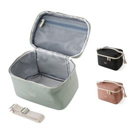 monbento - Arctic Green Cool Bag - Small Portable Cool Box for Lunch Box, Water Bottle & Lunch Accessories - Lunch Bag 5L with Removable Shoulder Strap - Ideal for Office/Picnic