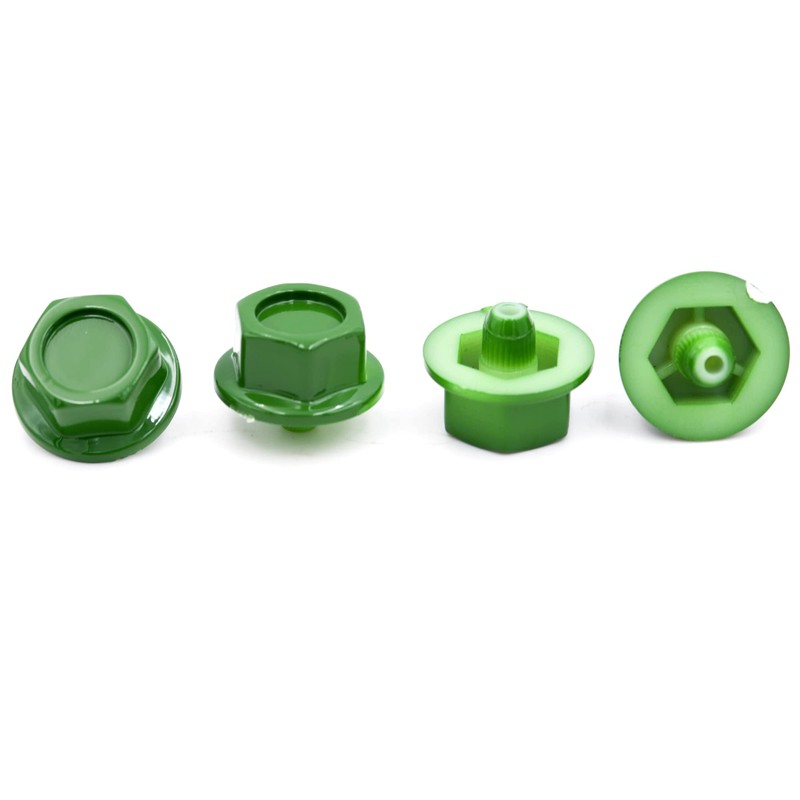 50pcs Wheel Rim Lip Rivets Nuts (Green)