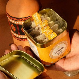 Mai Greens Turmeric Herbal Infusion – 10 PLA Pyramid Bags | Blend of Turmeric, Ginger, Tulsi & Black Pepper | Caffeine-Free | Anti-Inflammatory & Immune Support