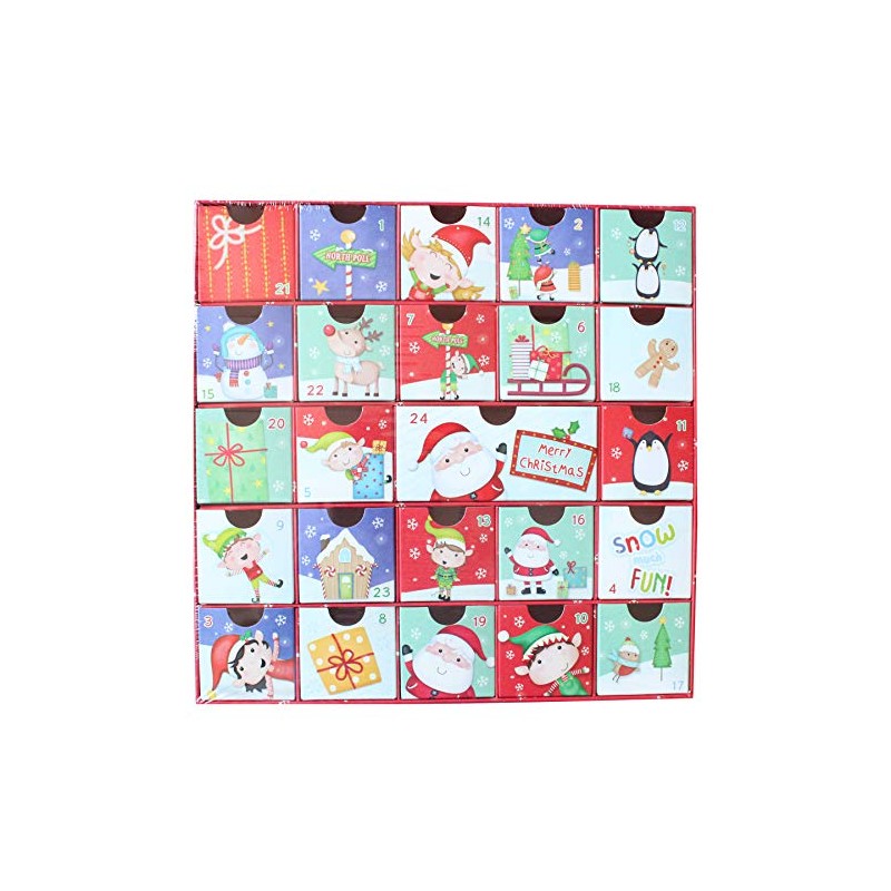 Christmas Fill Your Own Advent Calendar 24 Draws Gifts Xmas