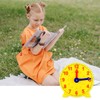 Lotsdonxia 24-Hour Teaching Clock Colourful Graphic Educational Clock for Children