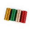 2 Rolls 100m Christmas Metallic Threads Jewelry Thread Strings Craft