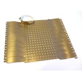 Twist4® PVC Inlet Wristbands Vinyl Control Wristbands Entrance Wristbands (Gold, Pack of 50)