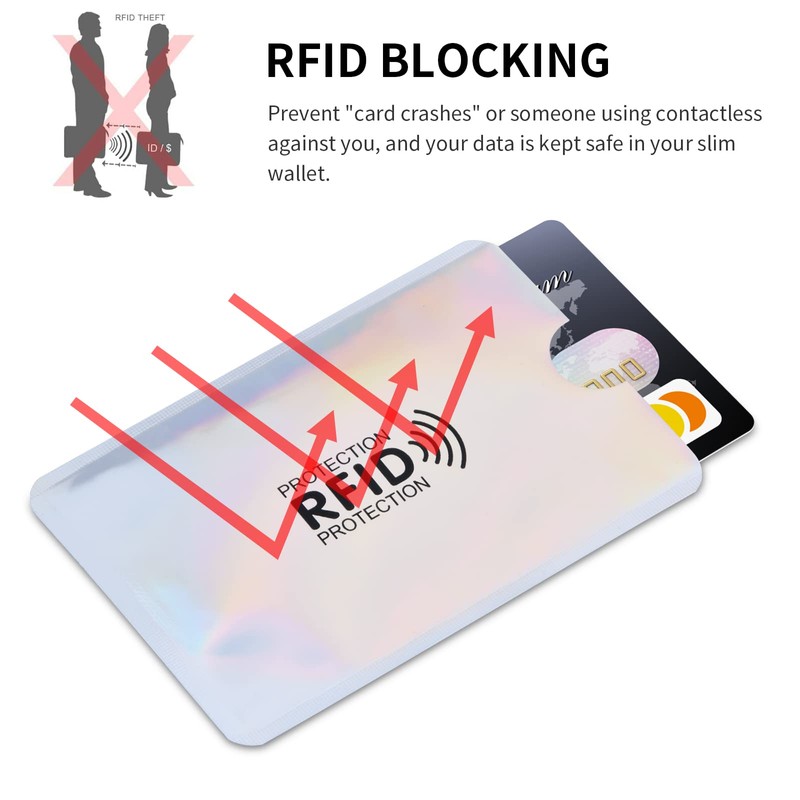 Xzeemo 10 x Credit Card Case, RFID Blocker Card Case,
