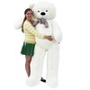 Joyfay Giant Teddy Bear, White- Over 6ft (78")