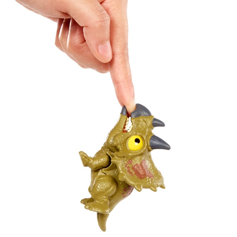 Jurassic World Snap Squad Attitudes Triceratops Figure