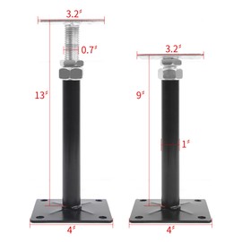 4 Pack Adjustable Floor Jacks, 9"-13" House Jack Posts, Floor Leveling Supports, Heavy Duty Screw Jack for Floor Support, Lift & Straighten Floors