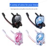 Snorkeling Mask Double Tube Silicone Full Drying Diving Mask Adults