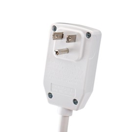 Wengart LCDI Power Cord Replacement, 10 Amp 120V 1200W Leakage Current Detection Interrupter, NEMA 5-15P Air Conditioning Extension Cable, UL Listed Safety Plug for Window AC & Portable Units, White