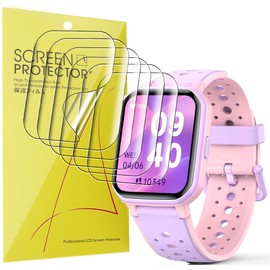 Blueshaweu Screen Protector Compatible with Joyee Children's Smartwatch H79, HD Clear Flexible TPU Screen Protector [Pack of 6] Compatible with Joyee H79 Smartwatch (Transparent)