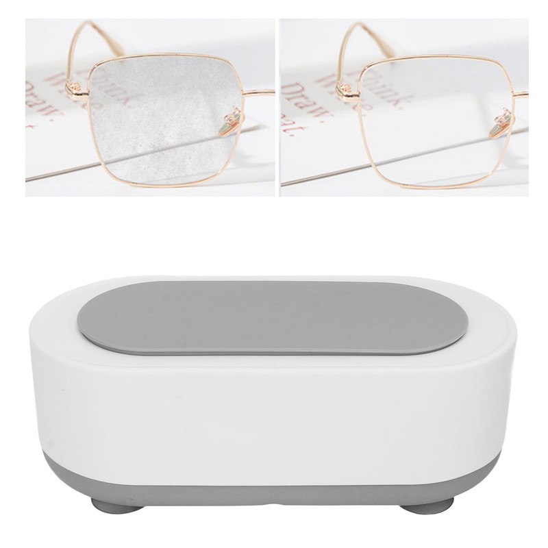 Jewelry Cleaner Machine Mini Ultrasound Cleaner Rechargeable Oval Multifunctional Cleaning