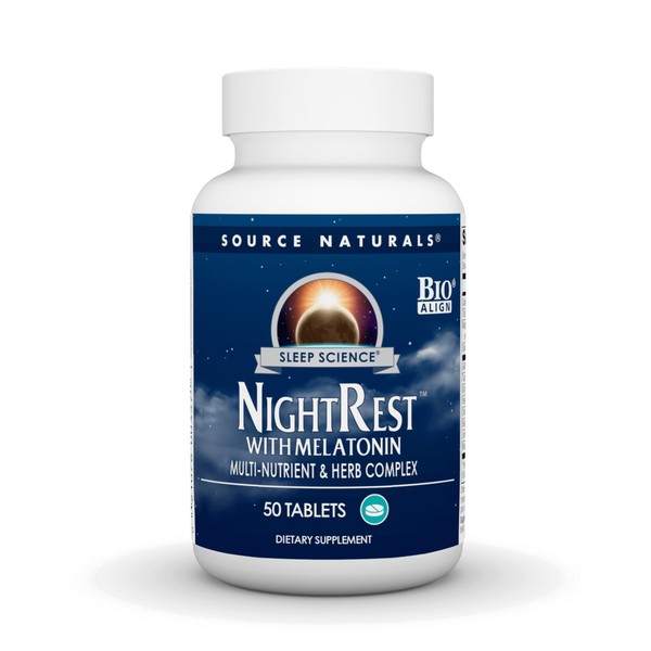 Source Naturals Source Naturals Sleep Science NightRest with Melatonin, Multi-Nutrient