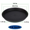 Bleuhome 2 Pack Bird Bath Bowl 14", 1.6" Depth, 13