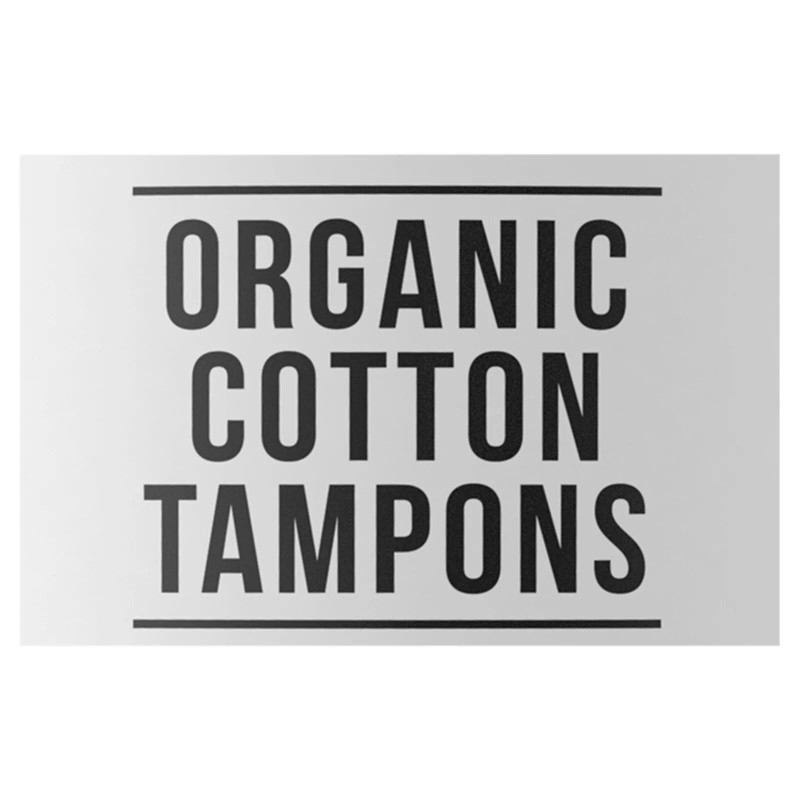 L. Organic Cotton Core Tampons, Super Absorbency, 30 Count