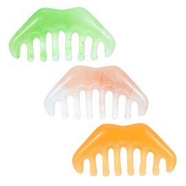 ValueBargain Scalp Massage Comb, 3 Pieces Gua Sha Tool for Facial Care and Relaxation Therapy, Guasha Scraping Scalp Comb Facial Care Massage Multifunctional Relaxation Massager