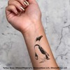 4 x 'African Penguin' Temporary Tattoos - Water Resistant, Skin-Safe,