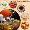 Wumuzai 2 Pack Tea Strainer with Drip Bowl, Stainless Steel