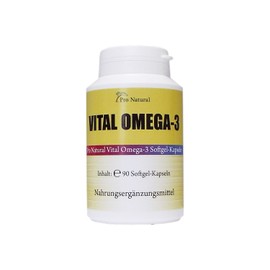 Omega-3 Vital Fish Oil 2000 mg - 660 EPA 440 DHA per Dose - For a Healthy Brain, Heart & Joints - High Quality Ingredients - 90 Capsules
