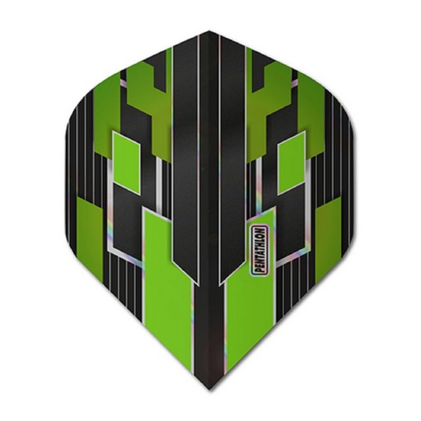 US Darts 3 Sets (9 Flights) Pentathlon Shimmer Green 100