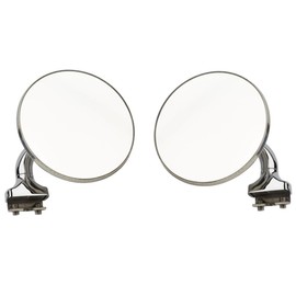 HRC 4" Peep Mirror Car Truck Hot Rod Street Rod VW Stainless Steel SS Universal 2PCS