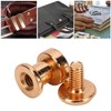 300 Sets DIY Book Binding Screw Double Layer Flat Head