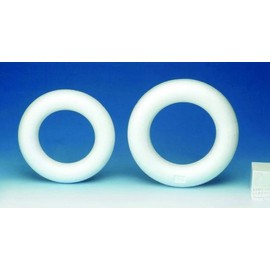GLOREX Polystyrene Half Ring White 2.45 x 16.5 x 16.5 cm