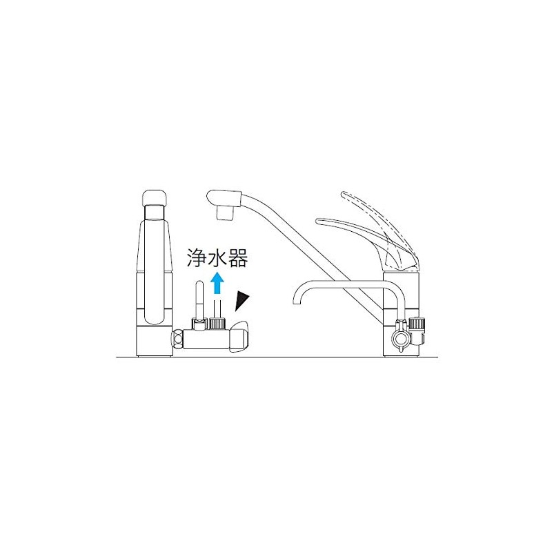 KVK K191N Branch Faucet with Spout