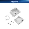 Heyiarbeit 1Pcs 63x58x35mm2.48'' x 2.28'' x 1.38'' ABS White Dustproof