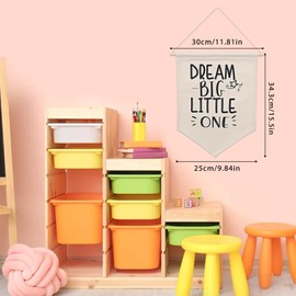 NICENEEDED Wall Hanging Pennant Flag, Hanging Pennant Banner with Wooden Frames Wall Hanging Pennants, Wall Decoration for Bedroom Home