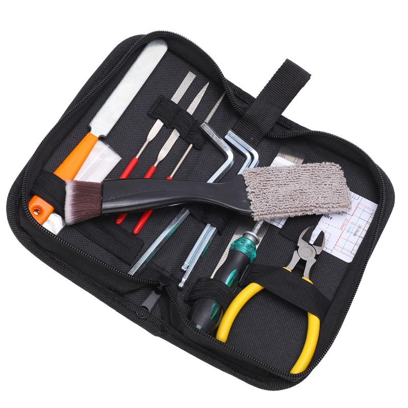 Guitar Repairing Tool Kit Maintenance Files with Carry Bag for