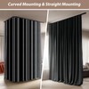 Room Divider Curtains with Ceiling Curtain Track Set Window Curtain