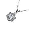 Cate & Chloe Poppy 18k White Gold Plated Necklace for