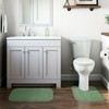 Gramercy 2 Piece Washable Bathroom Rug Set with Contour and