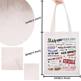 TSOTMO Movie Merch Gift Slam Poetry Quotes Tote Bag for Movie Fans Jonah Hill Channing Tatum Fans Gift (Slam Tote)