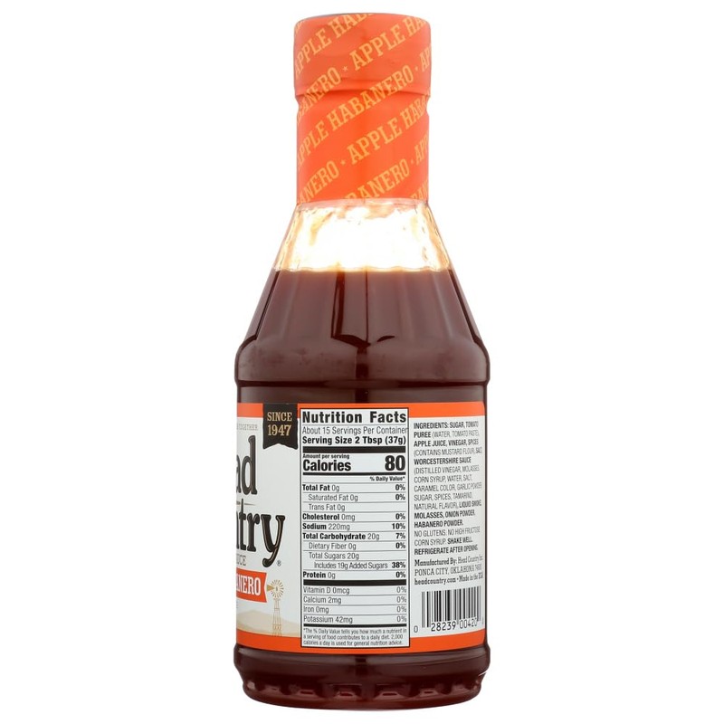 Head Country 312487 BBQ Apple Habanero Sauce, 20 oz -