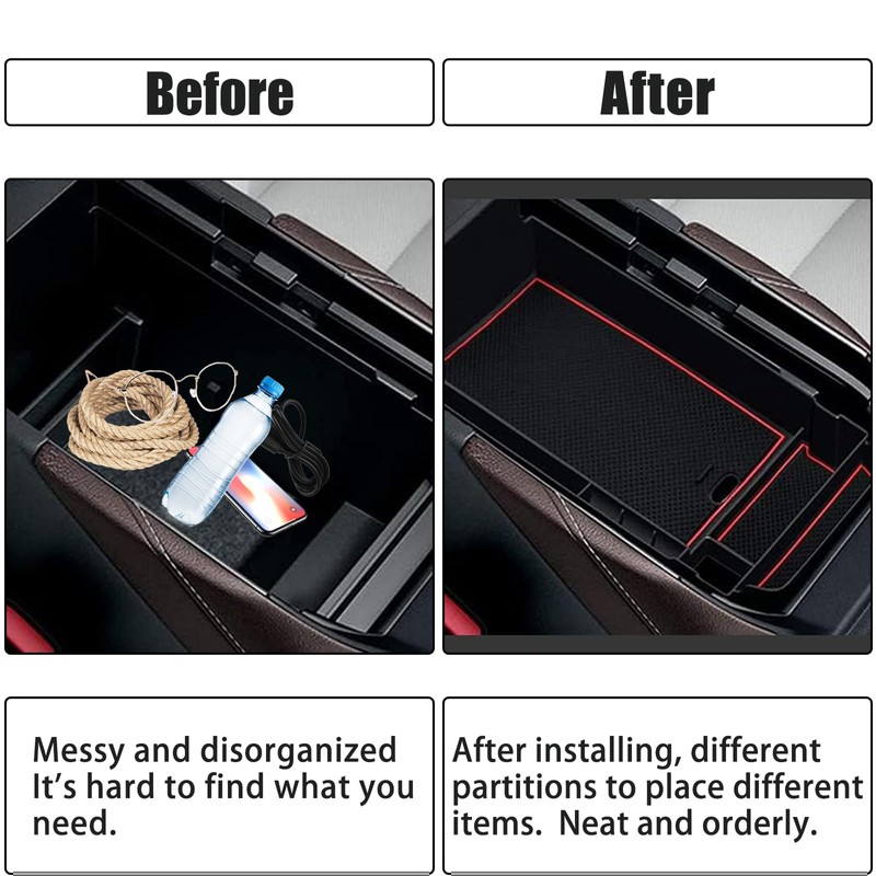 LLKUANG Center Console Organizer Tray Compatible with 2019 2020 2021